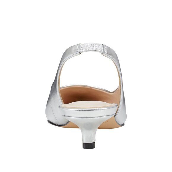 Marc Fisher Posey Slingback Pump in Silver Size 6.5 - Picture 4 of 11